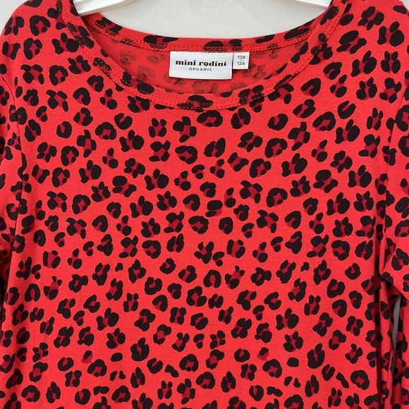 NWOT Mini Rodini Leopard Dress - Size 10 - Picture 2 of 4
